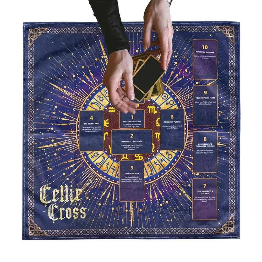 Tapis d’Autel pour Tarot en Velours Épais