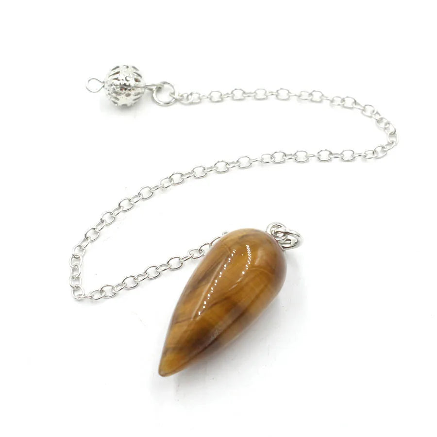Pendule divinatoire en pierre naturelle – Forme goutte