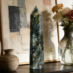 Labradorite en Colonne Hexagonale