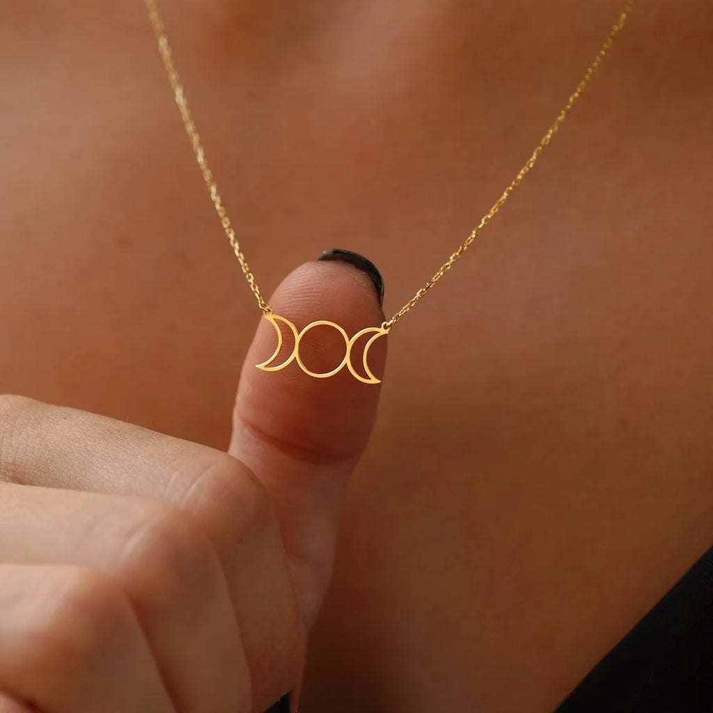 Collier Triple Lune Pentacle