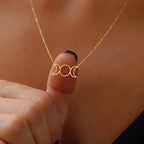 Collier Triple Lune Pentacle