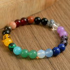 Natural Stone Symbolic Beaded Bracelet