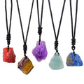 Collier Pendentif Cristal Brut – Amulette de Protection et Guérison Reiki en Pierre Naturelle