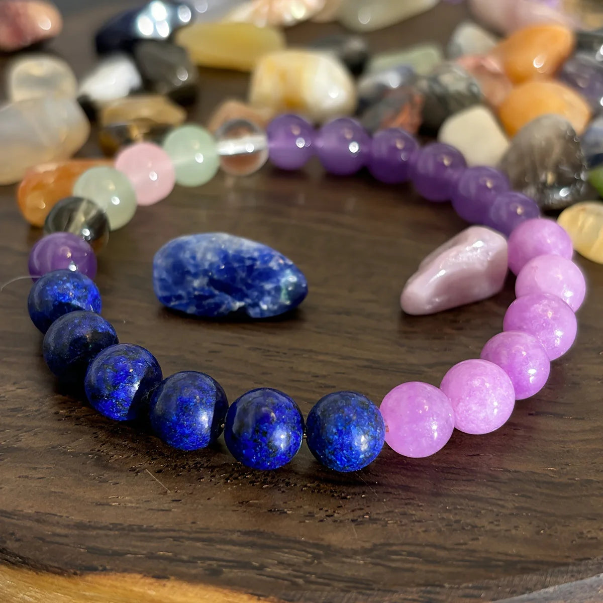Natural Stone Symbolic Beaded Bracelet