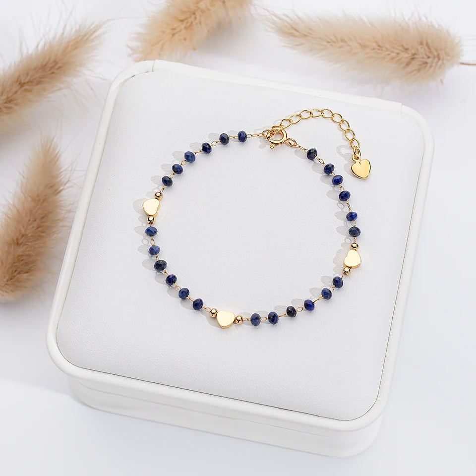 Bracelet Cœur en Pierres Naturelles