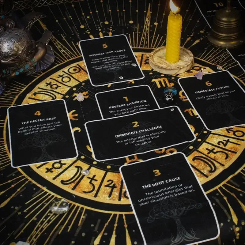Tapis d’Autel pour Tarot en Velours Épais
