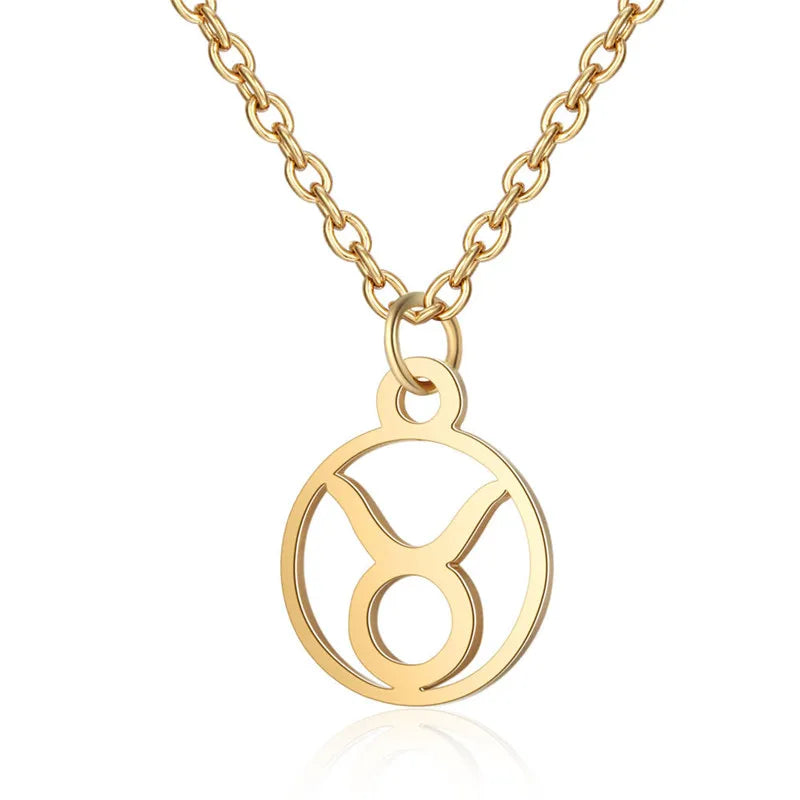 Collier Signe du Zodiaque Doré ou Argenté – Pendentif Astrologique Élégant
