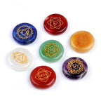 Set de 7 Pierres Chakras Gravées