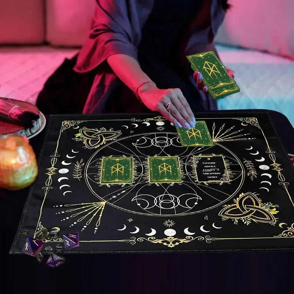 Tapis d’Autel pour Tarot en Velours Épais