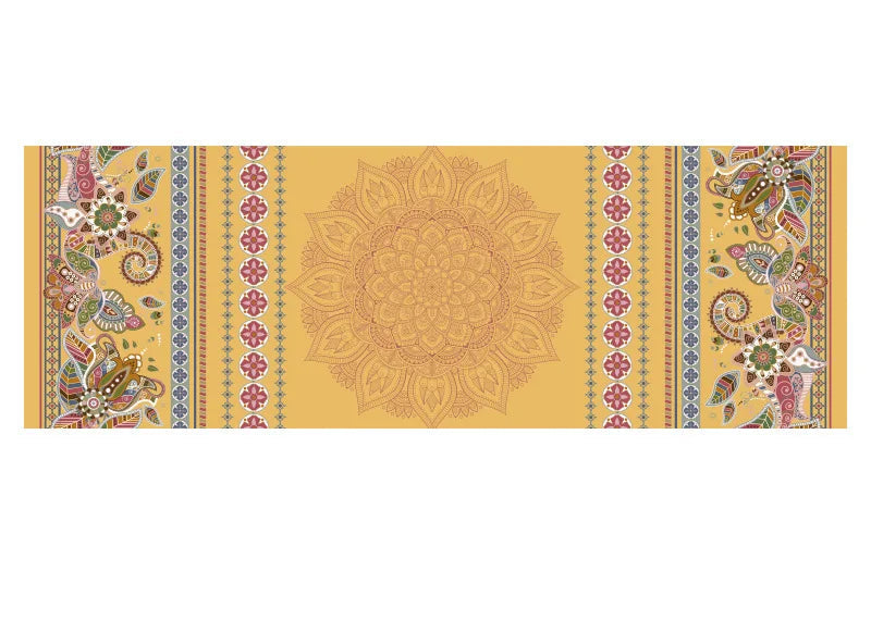 Tapis de Yoga Antidérapant Double Face – Serviette Yoga Velours Pliable & Séchage Rapide