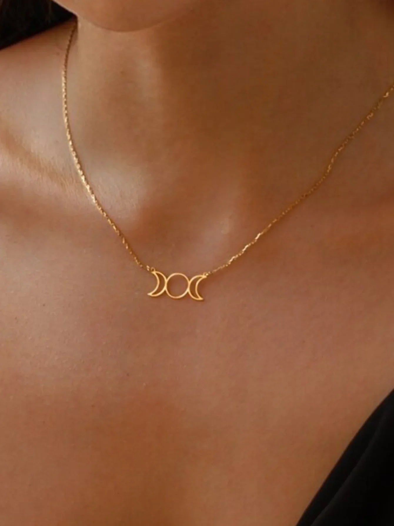 Collier Triple Lune Pentacle