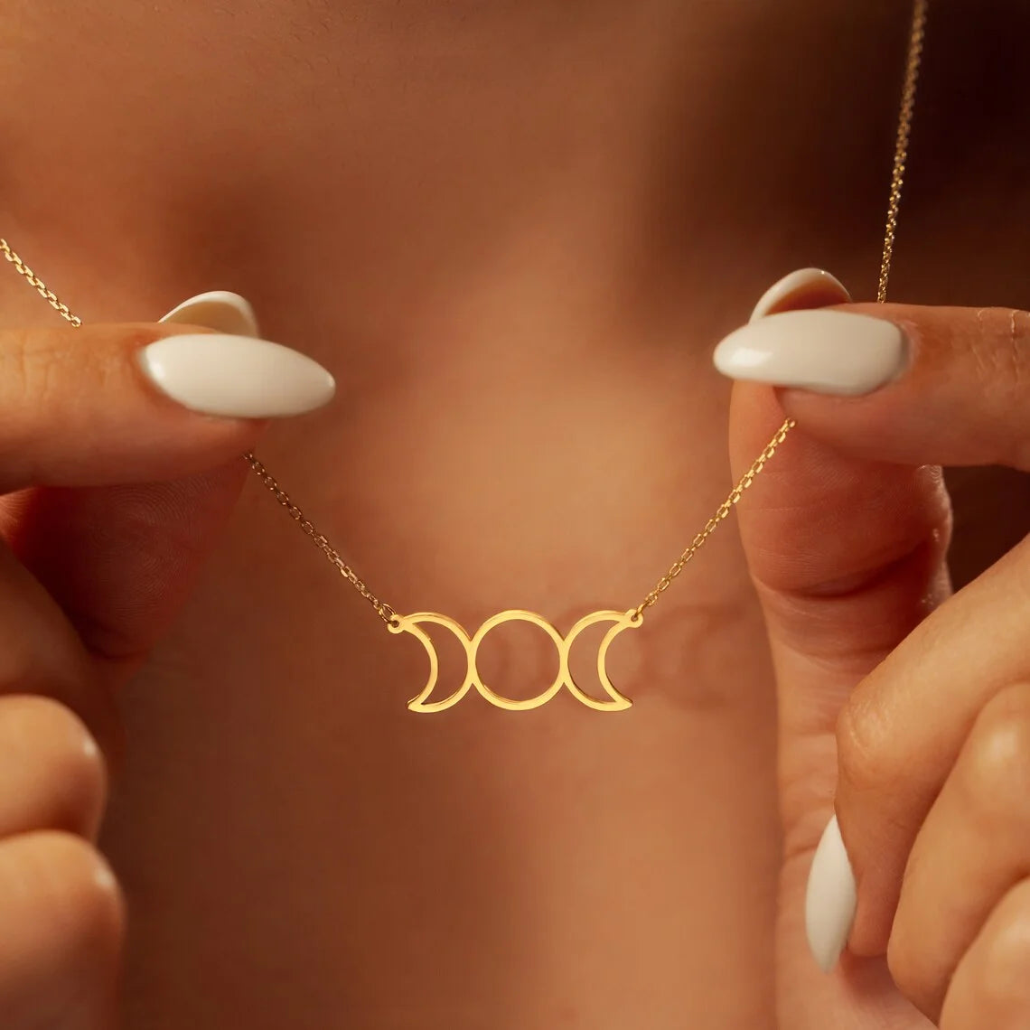 Collier Triple Lune Pentacle