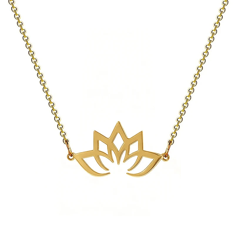 Collier Fleur de Lotus Doré