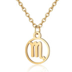 Collier Signe du Zodiaque Doré ou Argenté – Pendentif Astrologique Élégant