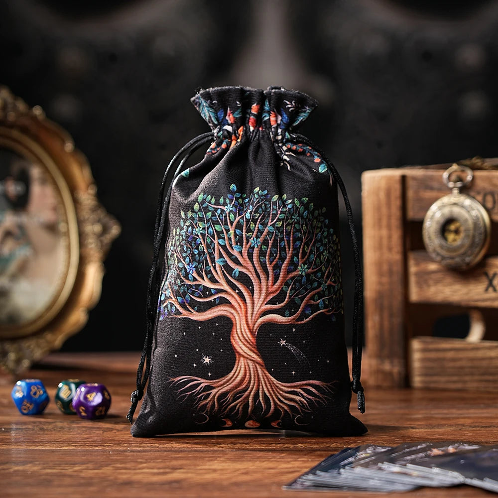 Pochette Mystique en Velours pour Tarot & Oracles