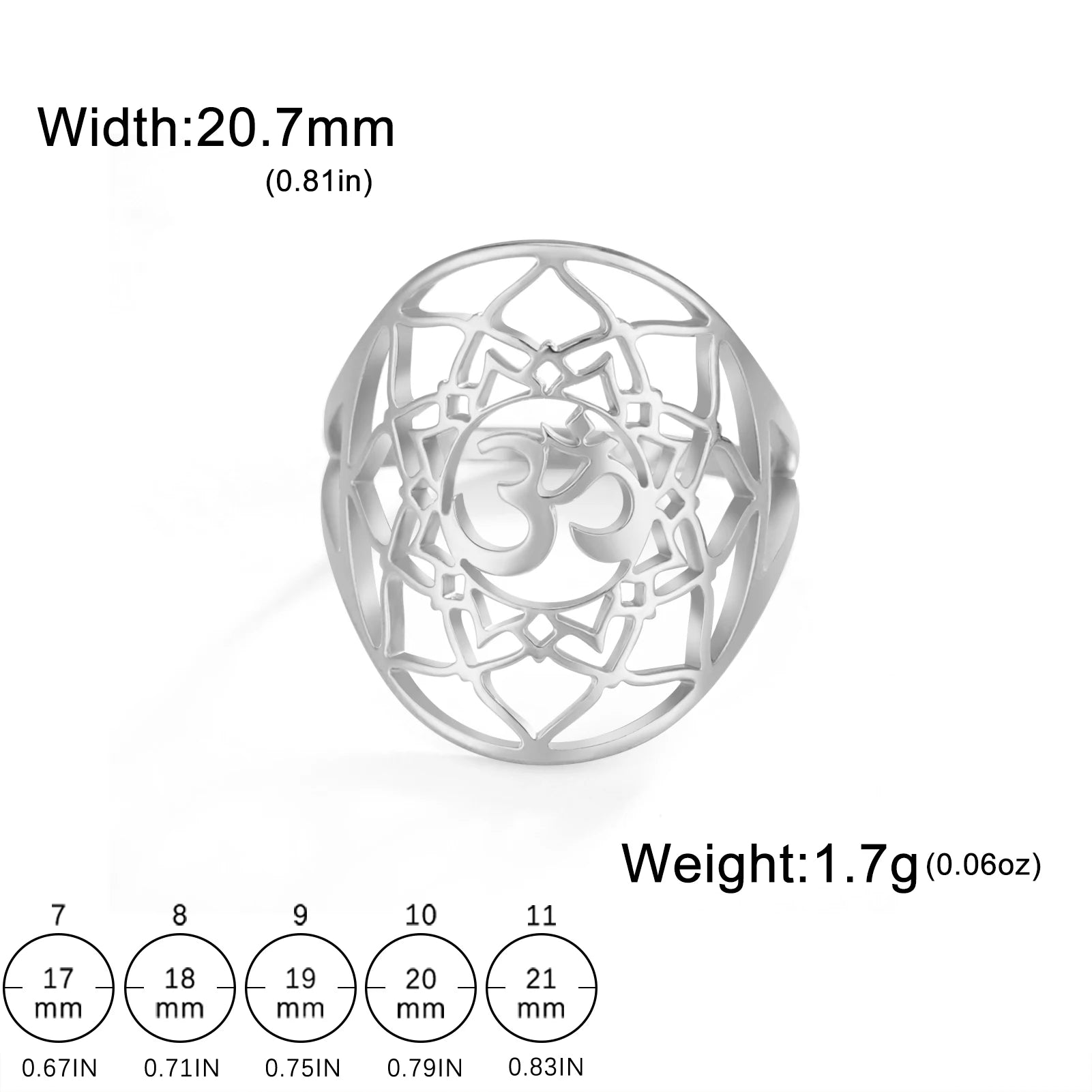Bague Lotus Om – Symbole Sacré de Sérénité et d’Éveil Spirituel