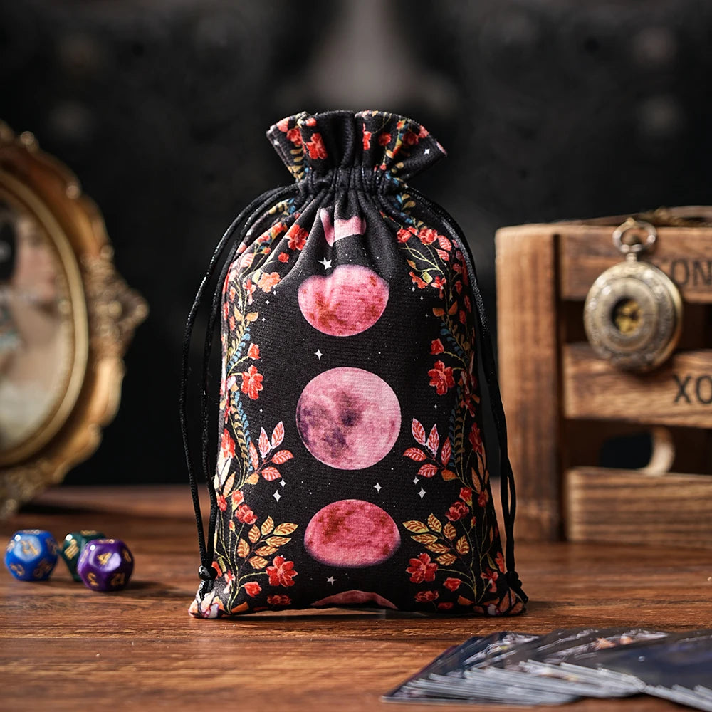 Pochette Mystique en Velours pour Tarot & Oracles