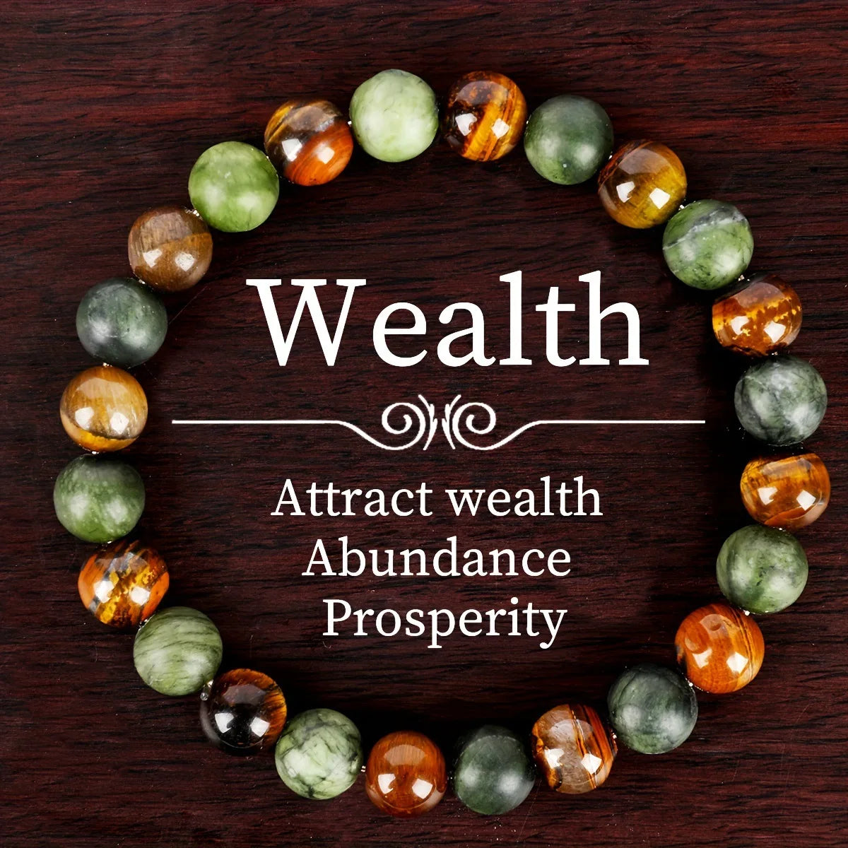 Natural Stone Symbolic Beaded Bracelet