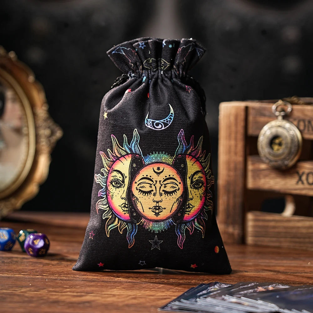 Pochette Mystique en Velours pour Tarot & Oracles